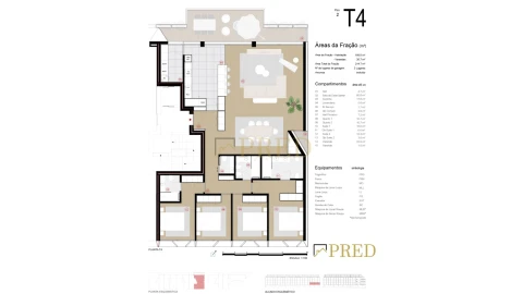 Apartamento T4 para Venda em Canidelo