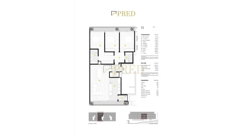 Apartamento T3 para Venda em Canidelo
