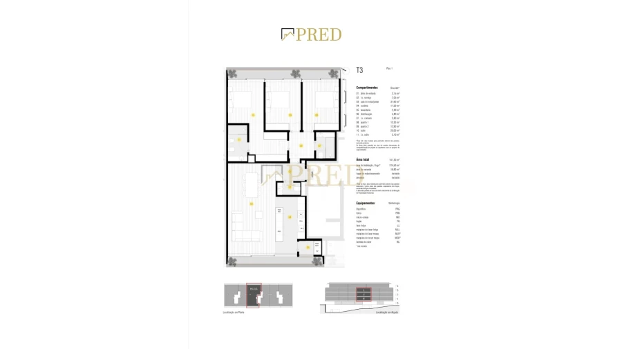 Apartamento T3 para Venda em Canidelo Foto 12