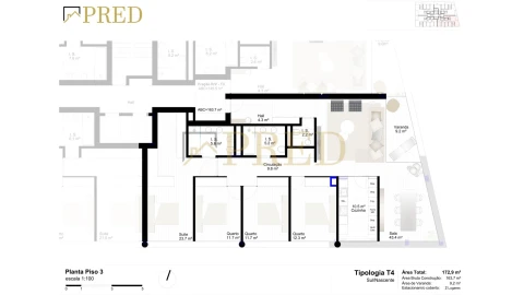 Apartamento T4 para Venda em Canidelo