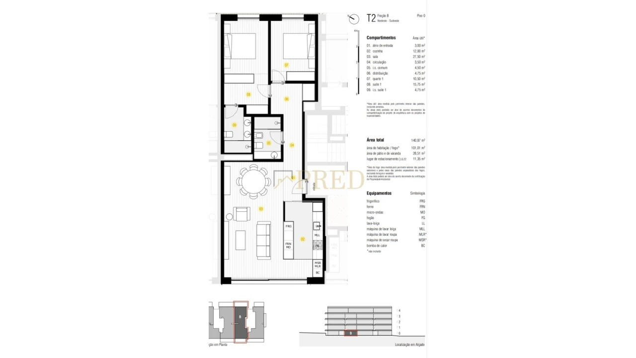 Apartamento T2 para Venda em Canidelo Foto 12