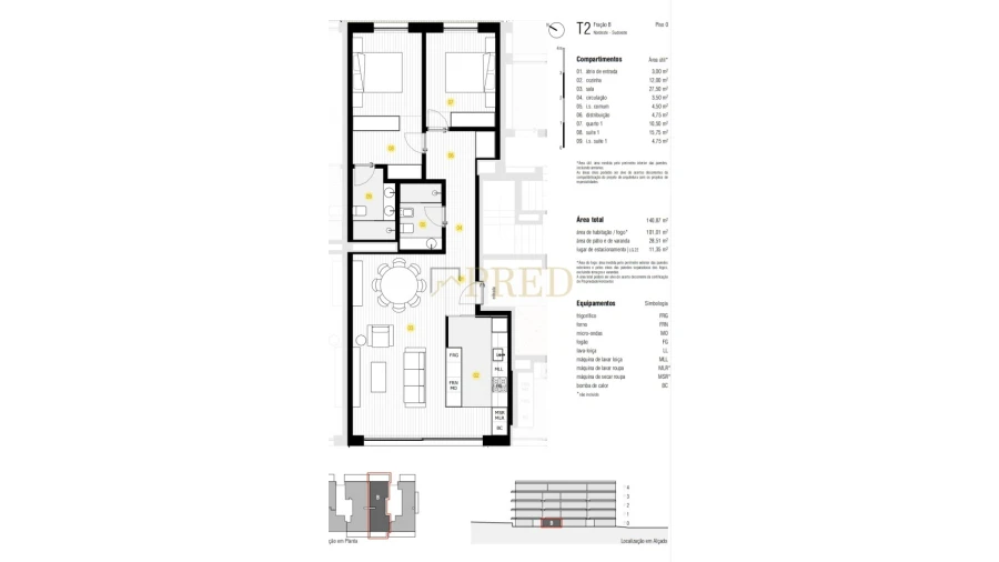 Apartamento T2 para Venda em Canidelo Foto 12