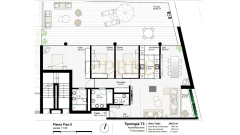 Apartamento T3 para Venda em Canidelo