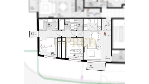 Apartamento T2 para Venda em Canidelo