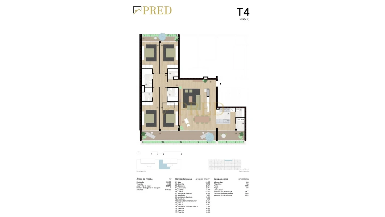 Apartamento T4 para Venda em Matosinhos e Leça da Palmeira Foto 13