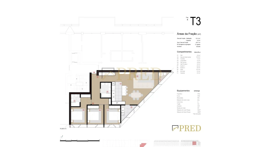 Apartamento T3 para Venda em Canidelo Foto 10