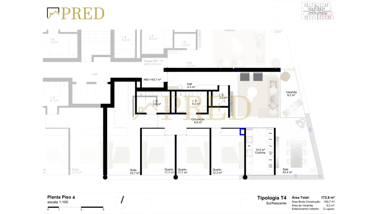 Apartamento T4 para Venda em Canidelo Foto 18