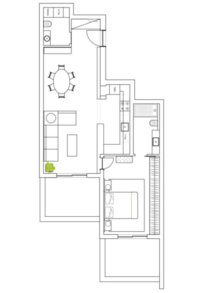 Apartamento T1 para Venda em Cascais e Estoril Planta 1