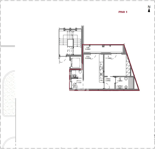 Apartamento T1 para Venda em Viseu Foto 4
