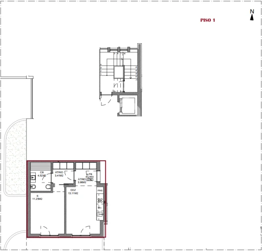 Apartamento T1 para Venda em Viseu Foto 3