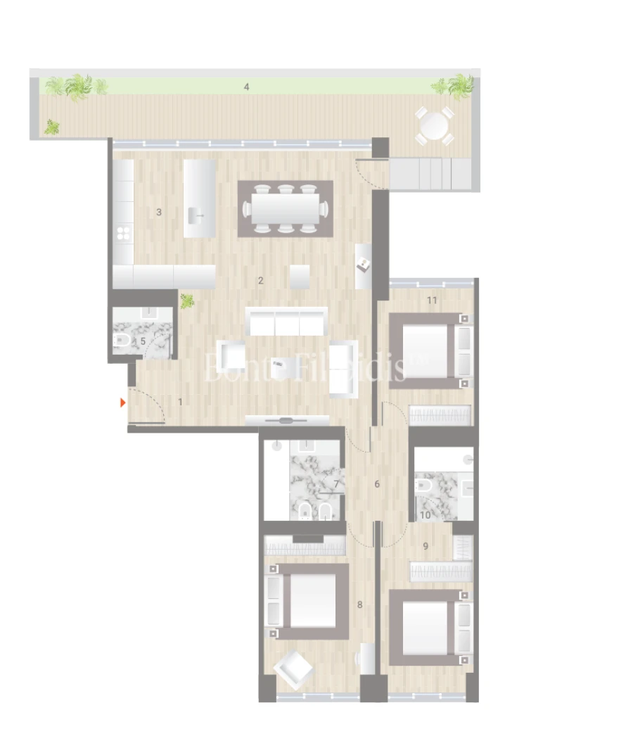 Apartamento T3 para Venda em Estrela Planta 1