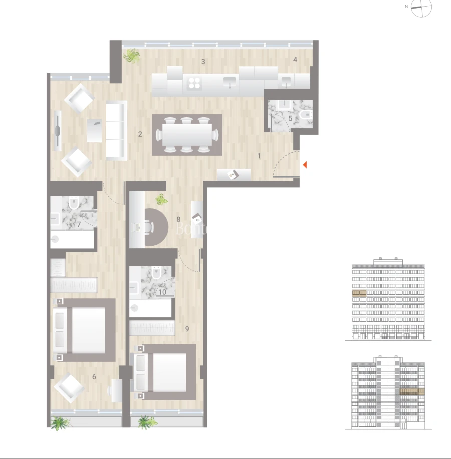Apartamento T2 para Venda em Estrela Planta 1