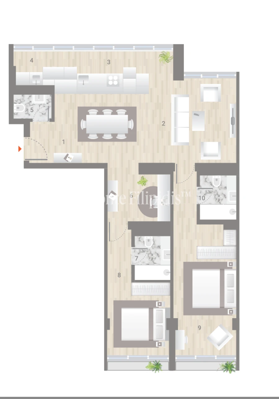 Apartamento T2 para Venda em Estrela Planta 1