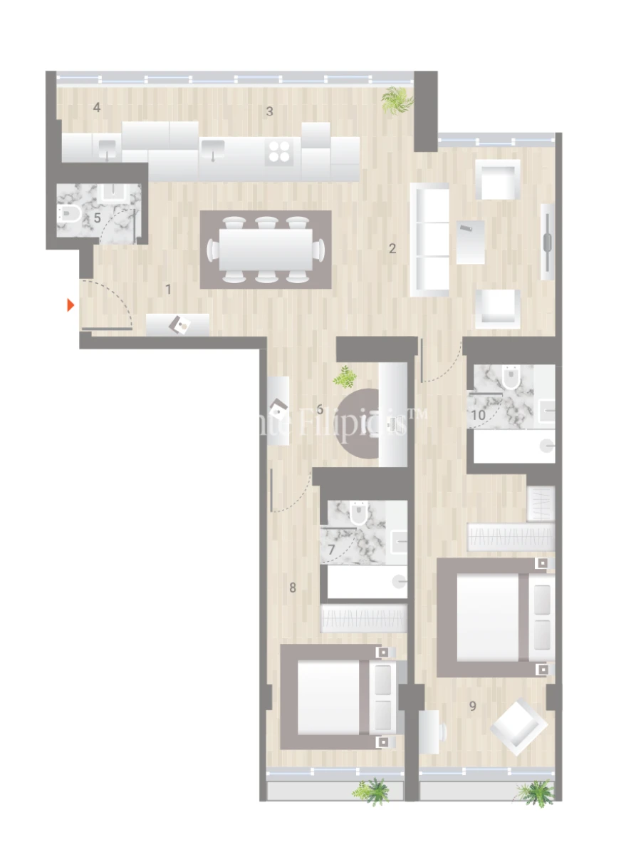 Apartamento T2 para Venda em Estrela Planta 1