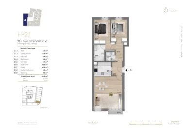 Apartamento T2 para Venda em Bonfim