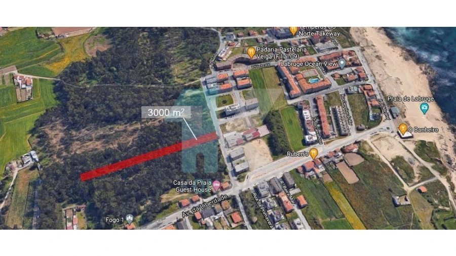 Terreno para Venda em Labruge Foto 2