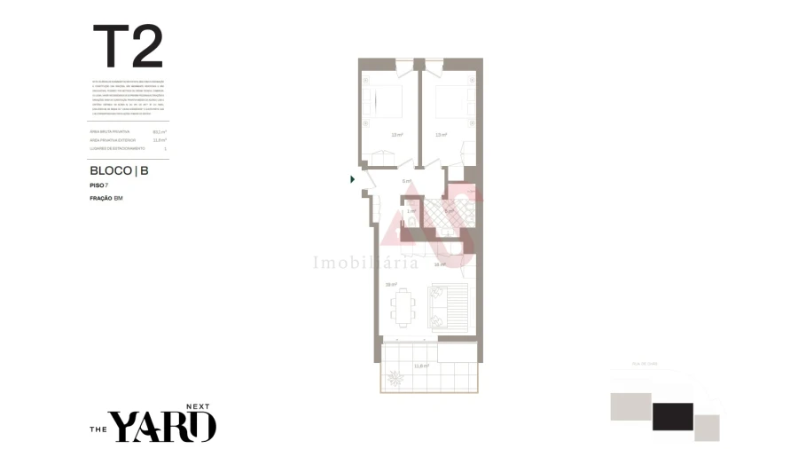 Apartamento T2 para Venda em Santa Marinha e São Pedro da Afurada Foto 20
