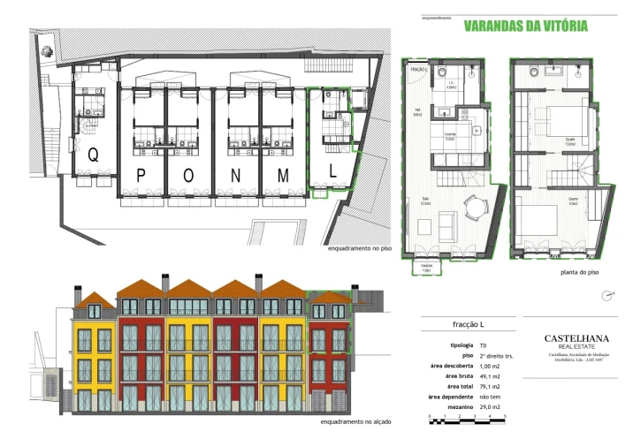 Apartamento T2 para Venda em Cedofeita, Santo Ildefonso, Sé, Miragaia, São Nicolau e Vitória Planta 1
