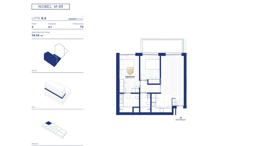 Apartamento T2 para Venda em Campanhã Planta 1