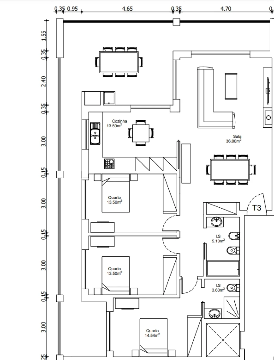 Apartamento T3 para Venda em Leiria, Pousos, Barreira e Cortes Foto 16