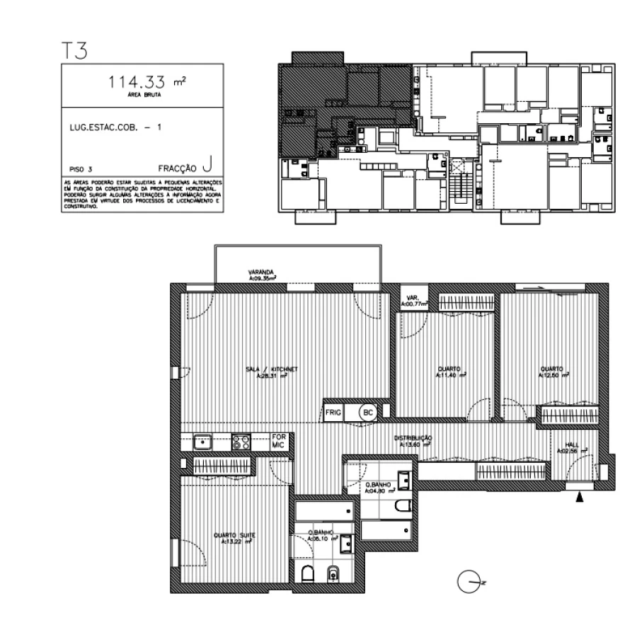 Apartamento T3 para Venda em Vilar de Andorinho Foto 18