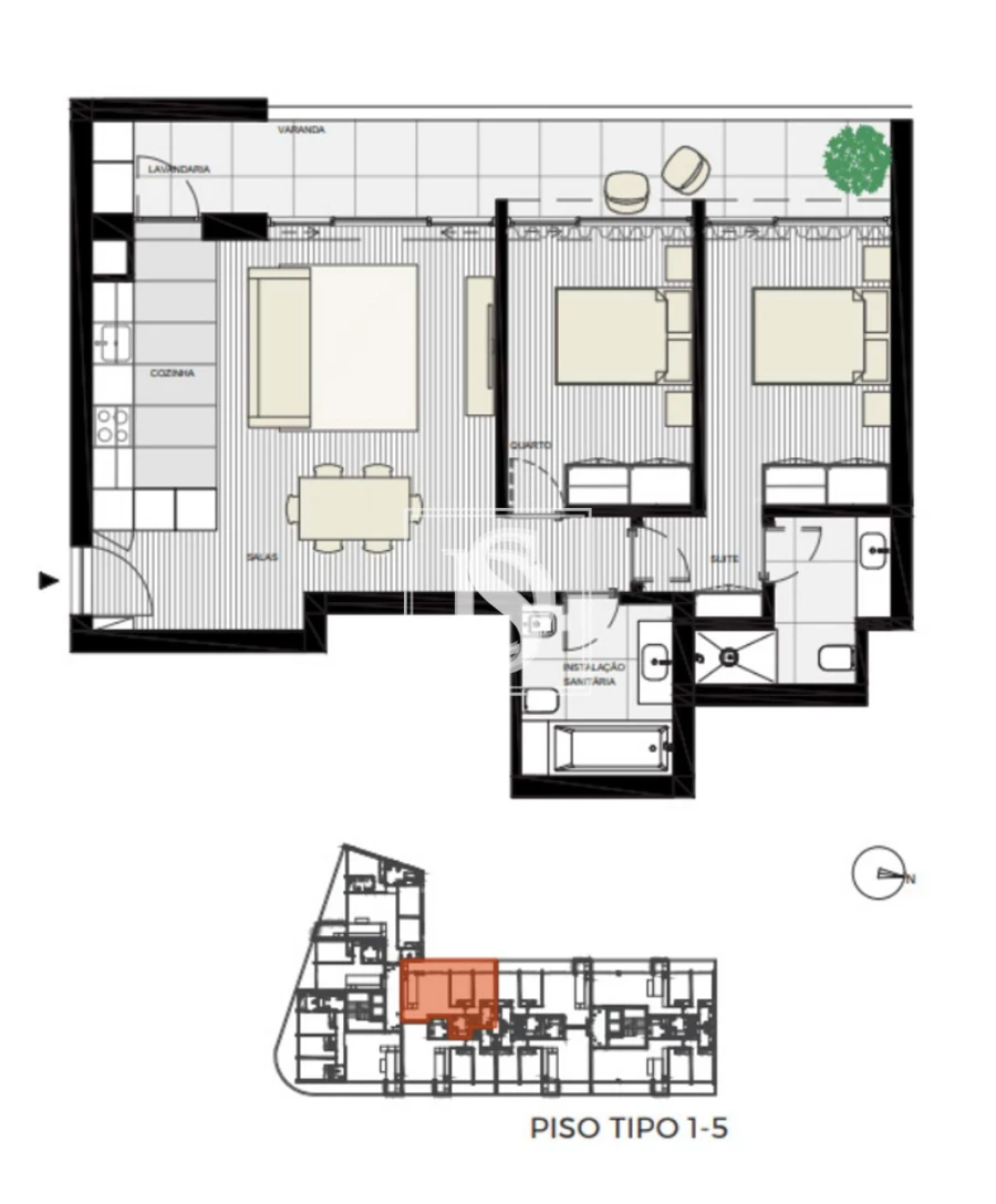 Apartamento T2 para Venda em Oliveira do Douro Foto 23