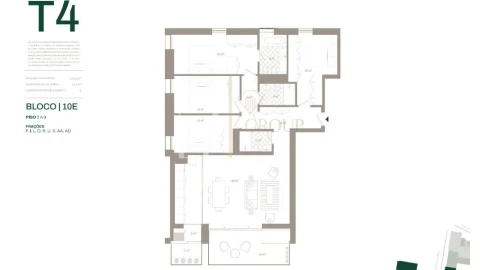 Apartamento T4 para Venda em Santa Marinha e São Pedro da Afurada