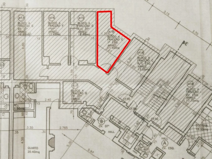 Apartamento T3 para Venda em Cascais e Estoril Planta 1
