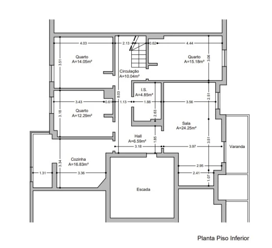 Apartamento T3 para Venda em Cascais e Estoril Planta 1