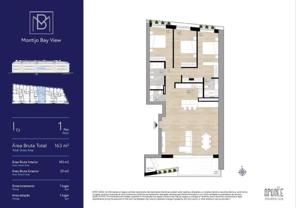 Apartamento T3 para Venda em Montijo e Afonsoeiro Foto 30