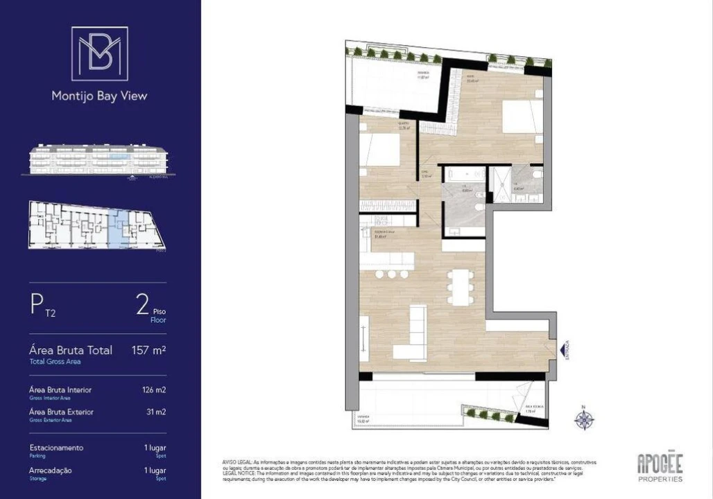 Apartamento T2 para Venda em Montijo e Afonsoeiro Foto 30