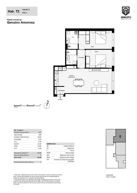 Apartamento T2 para Venda em Chafe
