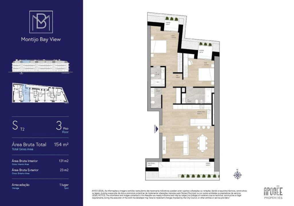 Apartamento T2 para Venda em Montijo e Afonsoeiro Foto 30