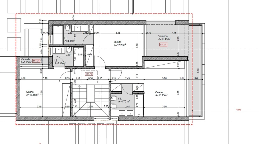 Moradia T4 para Venda em Alcabideche Planta 3