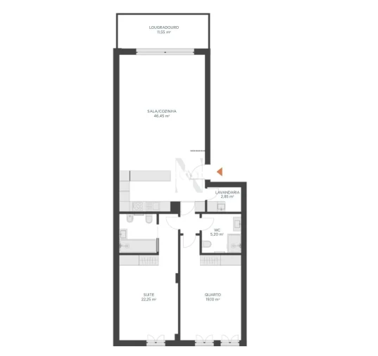 Apartamento T2 para Venda em Montijo e Afonsoeiro Foto 17