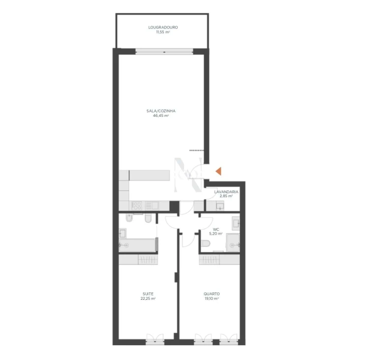 Apartamento T2 para Venda em Montijo e Afonsoeiro Foto 17