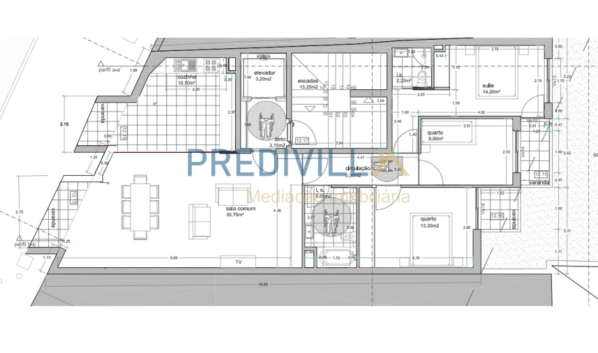 Apartamento T3 para Venda em Póvoa de Varzim, Beiriz e Argivai Planta 1
