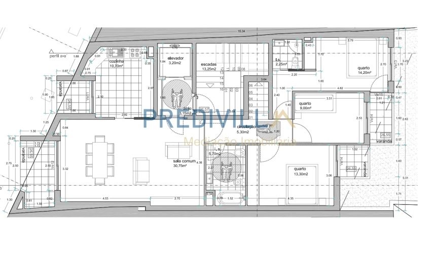 Apartamento T4 para Venda em Póvoa de Varzim, Beiriz e Argivai Planta 1