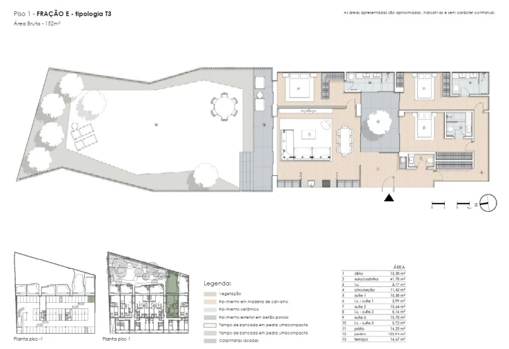 Apartamento T3 para Venda em Paranhos Planta 1