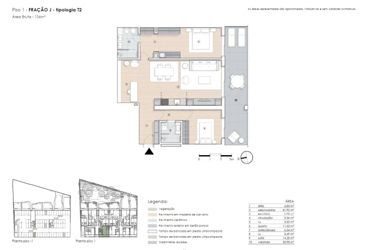 Apartamento T2 para Venda em Paranhos Planta 1