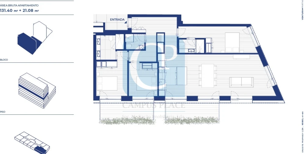 Apartamento T3 para Venda em Campanhã Planta 1