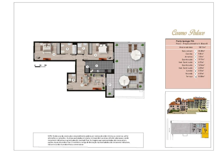 Apartamento T2 para Venda em Funchal (Se) Planta 1