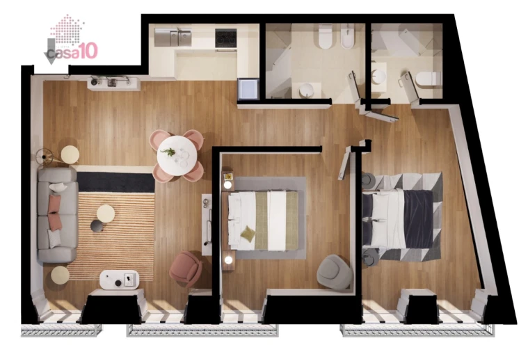 Apartamento T2 para Venda em Arroios Planta 1