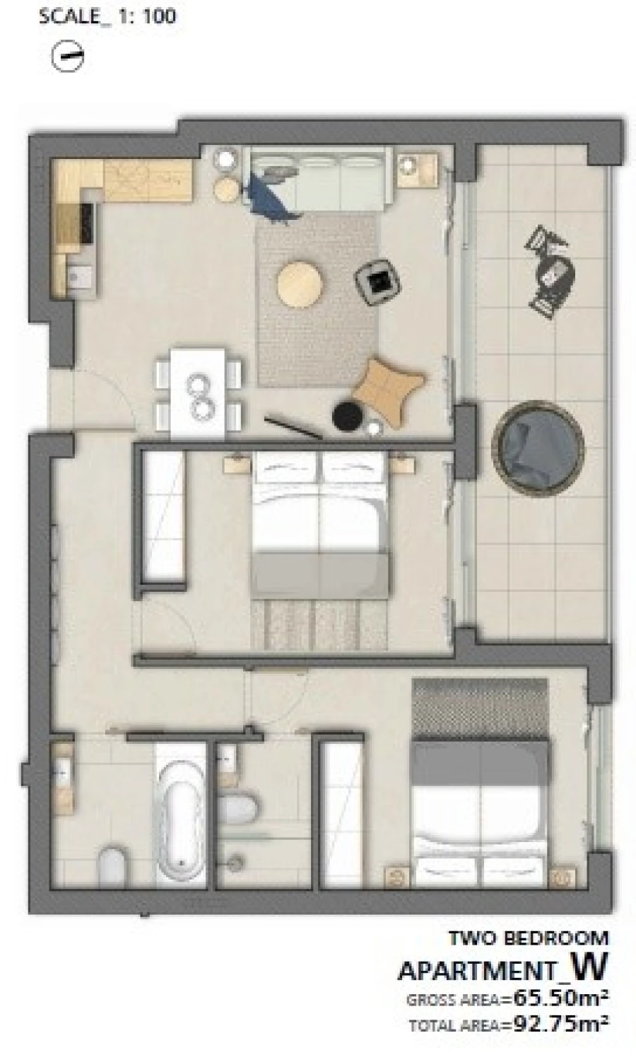 Apartamento T2 para Venda em Nazare Planta 1