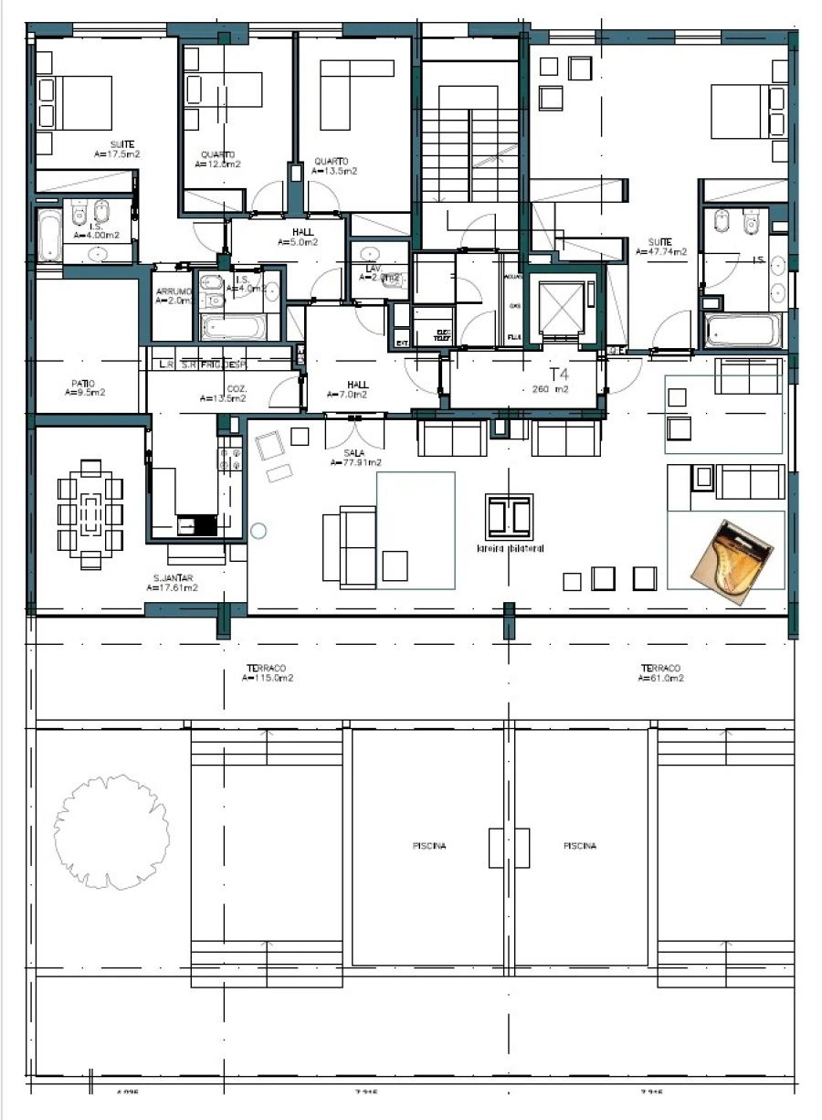 Apartamento T4 para Venda em Parque das Nações Planta 1