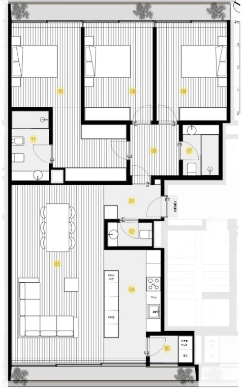 Apartamento T3 para Venda em Canidelo