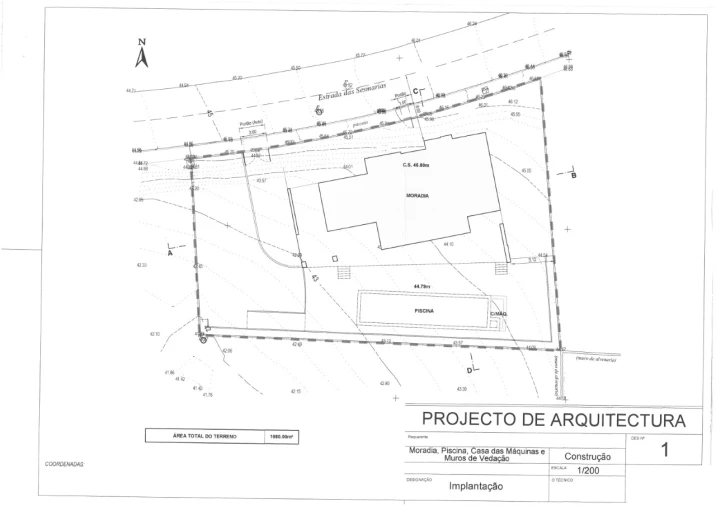 Terreno para Venda em Albufeira e Olhos de Água Planta 1