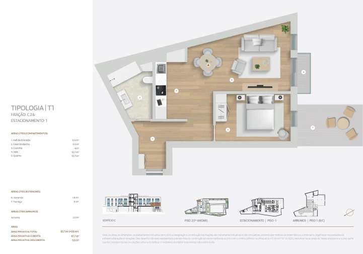 Apartamento T1 para Venda em Cedofeita, Santo Ildefonso, Sé, Miragaia, São Nicolau e Vitória Foto 13