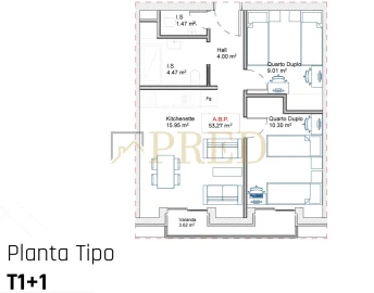 Apartamento T1 para Venda em Paranhos