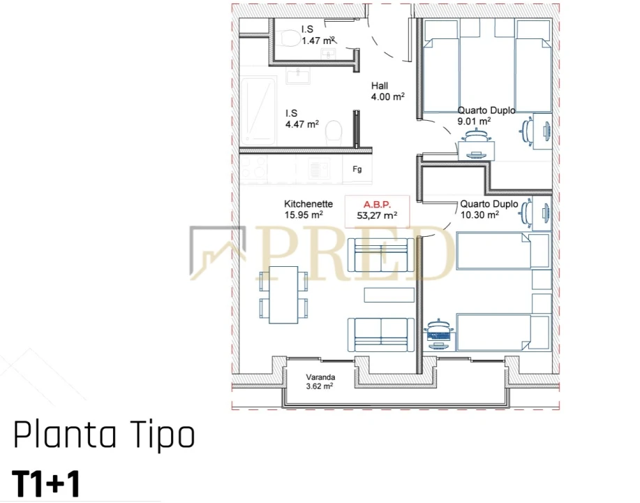 Apartamento T1 para Venda em Paranhos Foto 9